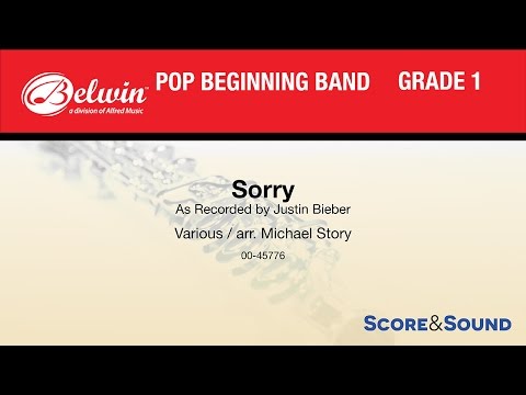 Sorry, arr. Michael Story – Score & Sound