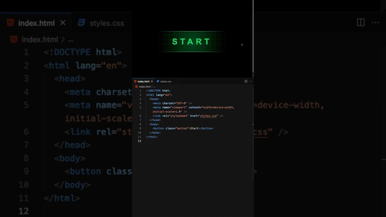 Creative Button Design with HTML & CSS #css #coding #programming #animation #trending #shots #viral