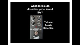 Video thumbnail for £16 Distortion Pedal - Twinote Boogie Distortion (1 minute gear) by JDetralate