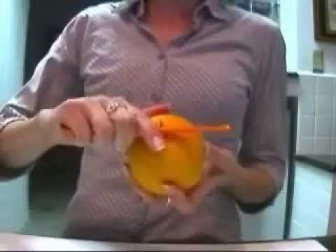 Take it off, take it all off...The Best Orange Peeler ..Qwik and easy!.mp4