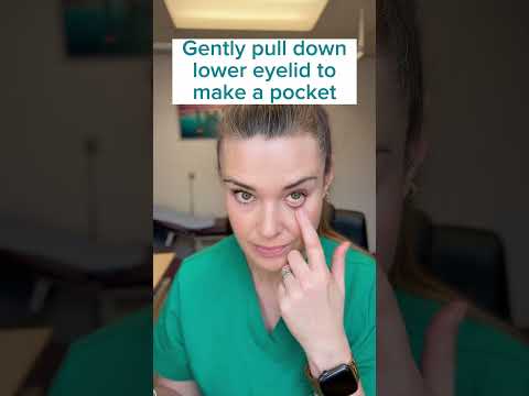 A doctor shows you how to properly use eye drops #healthtips