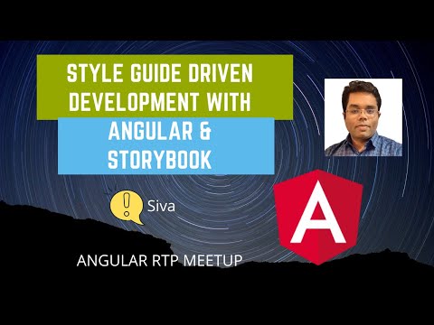 Angular RTP Meetup | Style Guide Driven Development with Angular & Storybook