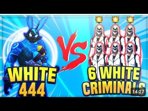 WHITE 444 VS 6 PRO PLAYERS _ HACKER VS 6 WHITE CRIMINALS - DANGEROUS ROOM @RIGDAFF