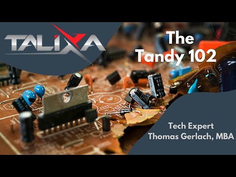 💾 Here is my Tandy 102 portable computer.