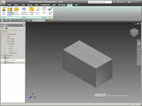 Pulling a face in Autodesk Inventor with Alias Design Add-In