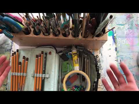 Arbeitsplatzorganisation - richtige und sichere Aufbewahrung von Malutensilien