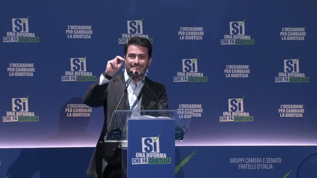 MONTELEONE INTERVIENE ALL'EVENTO DI FRATELLI D'ITALIA "UNA RIFORMA CHE FA GIUSTIZIA"