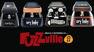 Video thumbnail for Dunlop Cry Baby Shootout - Jimi Hendrix, Joe Bonamassa, Buddy Guy, Jerry Cantrell signature models by Fuzzville