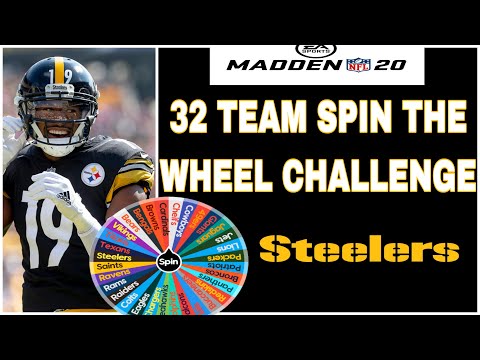 MADDEN 20- STEELERS DEFENSE IS CRAZY FAST AND  IT'S INSANE  | 32 TEAM SPIN THE WHEEL CHALLENGE