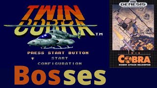 Twin Cobra Bosses Mega Drive