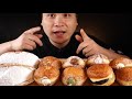 Ddeonggae ASMR Cream Donut Pastry Waffles Mukbang Bites Only