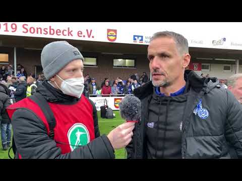 Hagen Schmidt nach dem 3-0 Auswärtserfolg beim SV Sonsbeck | MSV Duisburg - Niederrheinpokal 21 / 22
