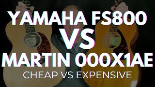 Video thumbnail for Yamaha FS800 vs Martin 000X1AE // CHEAP vs EXPENSIVE Acoustic Guitar Comparison by This Guitar Channel