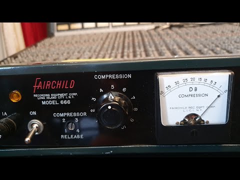 Fairchild 666 Compressor demo review at Essex Recording Studios