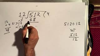 512 divided by 12 | how to divide | learn to divide (in Hindi) | Surendra Khilery