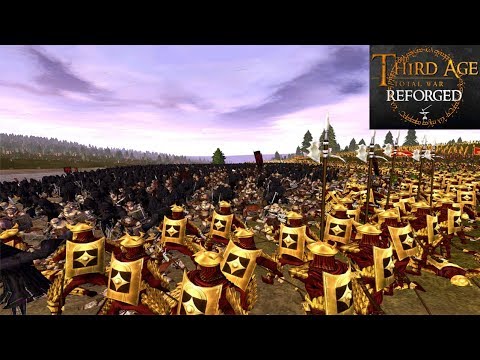 THE WITCH KING CROSSES THE RIVER CARNEN (River Battle) - Third Age: Total War (Reforged)