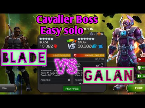 Blade VS Galan Easily Solo'd Cavalier , Uncollected MCOC