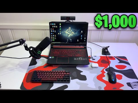 My BUDGET Laptop Gaming Setup!