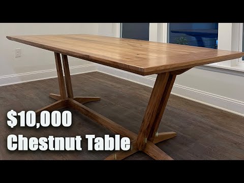 Rare $10,000 Chestnut Dining Table - All For Charity!