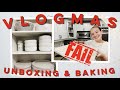 VLOGMAS | unboxing fable dinnerware (finally) and baking Christmas cookies (fail)