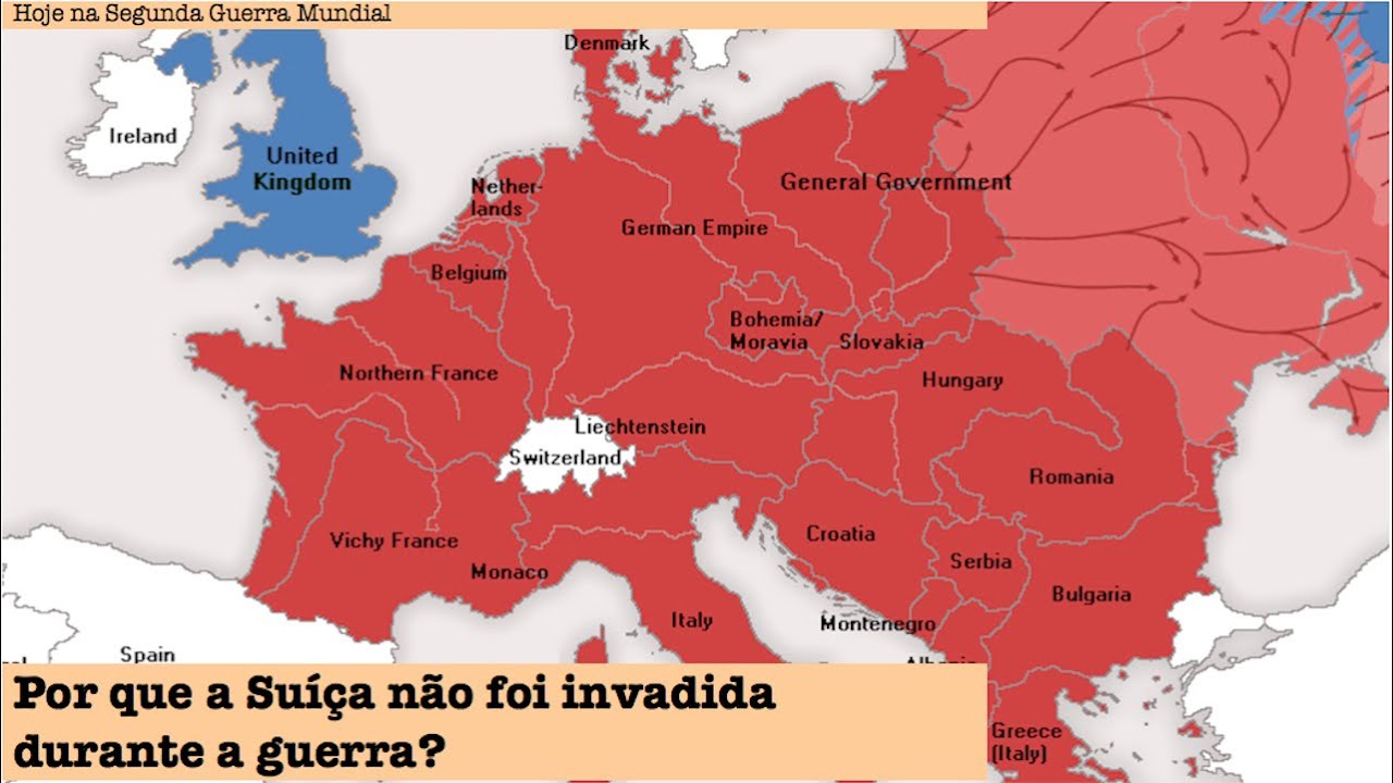Por que a Suíça não foi invadida durante a Segunda Guerra Mundial?