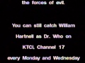 Doctor Who KTCA Channel 2 PBS Vacation Announcement June 1989