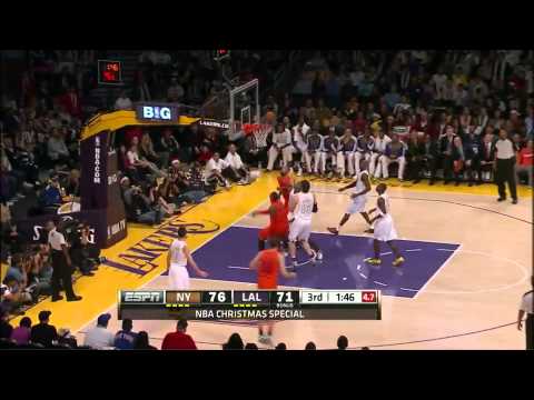 Kobe Bryant 34 pts vs Carmelo Anthony 34 pts on Christmas Day, 2012