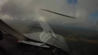 preview picture of video 'PA28 taxi, take off and departure from Lydd Airport Runway 21'