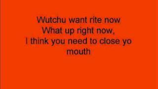 Tie Me Down ft Ray J New Boyz lyrics on screen