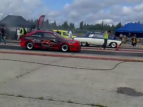1000+hp +NOS PAF-X Audi S2 VS 800+hp '64 Chevy Chevelle Malibu 1/4mile drag race