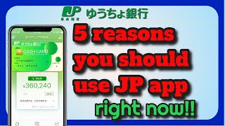 5 reasons you should download JP bank app right now#YuchoBankbookApp#JP bank#Japan post bank#