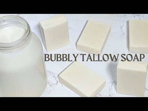 HOW TO MAKE A BUBBLY 100% TALLOW SOAP!