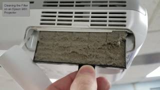 Clean the Filter on an Epson 98H Projector