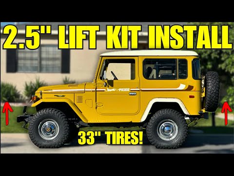 I Installed a LIFT KIT AND BIGGER TIRES On My FJ40!! | #Tiger40 Project Part 10