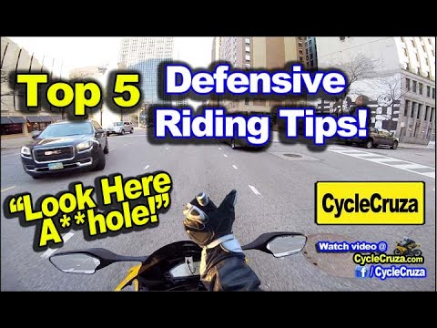 TOP 5 Defensive Motorcycle Riding Tips | MotoVlog Video