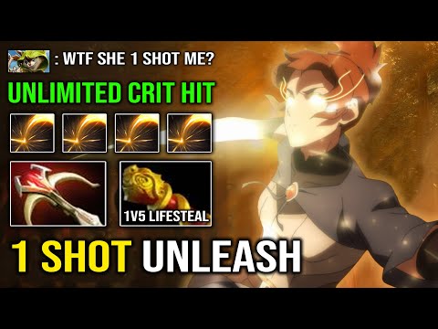 ENDLESS UNLEASH CRIT 1 Shot Kungfu Marci 100% Full Physical Right Click DPS Heavy Hit Dota 2