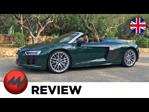 2017 Audi R8 Spyder V10 FULL REVIEW - test drive supercar