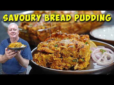 Nobody Makes Bread Pudding Like This  - Savoury Indian Chicken Bake!