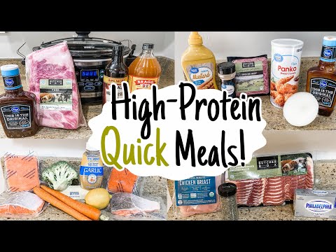 4 Tasty High Protein Meals | What's For Dinner? |...