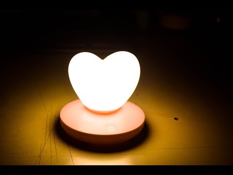 Amazing Mini Heart Shape LED Night Light. Valentines Day Special Gadget Video