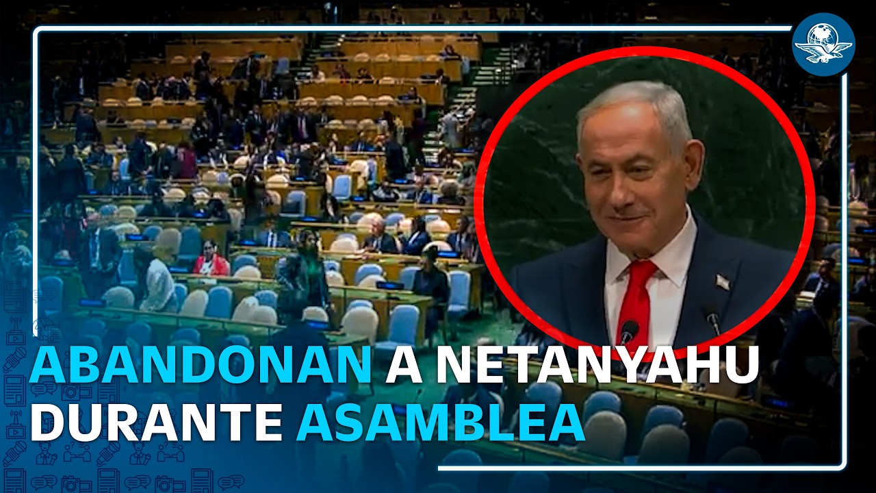 Abandonan a Netanyahu durante su discurso en la AsambleaGeneral de la ONU