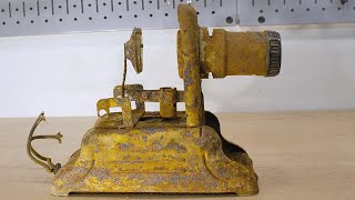 Restoration of an old RUSTY FILMOSCOPE f-5 made in 1965. Restoring the filmstrip.