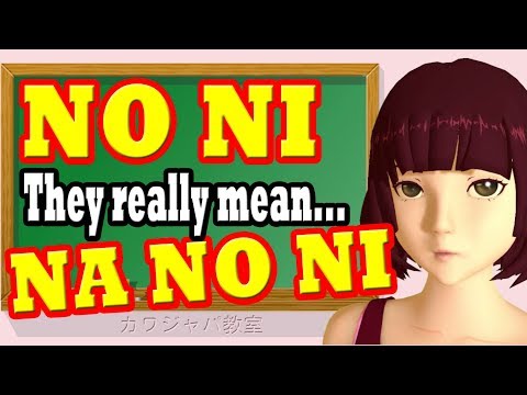 Japanese NO NI and NA NO NI - what they really mean.