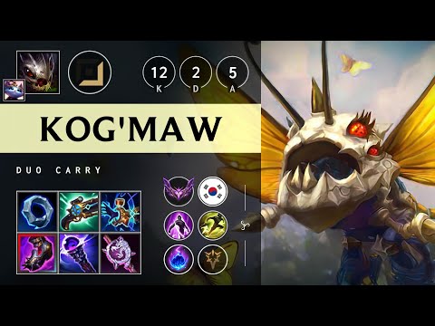Kog'Maw ADC vs Ezreal - KR Master Patch 25.17