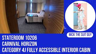 Stateroom 10206 a Fully Accessible category 4J Interior Cabin on Carnival Horizon