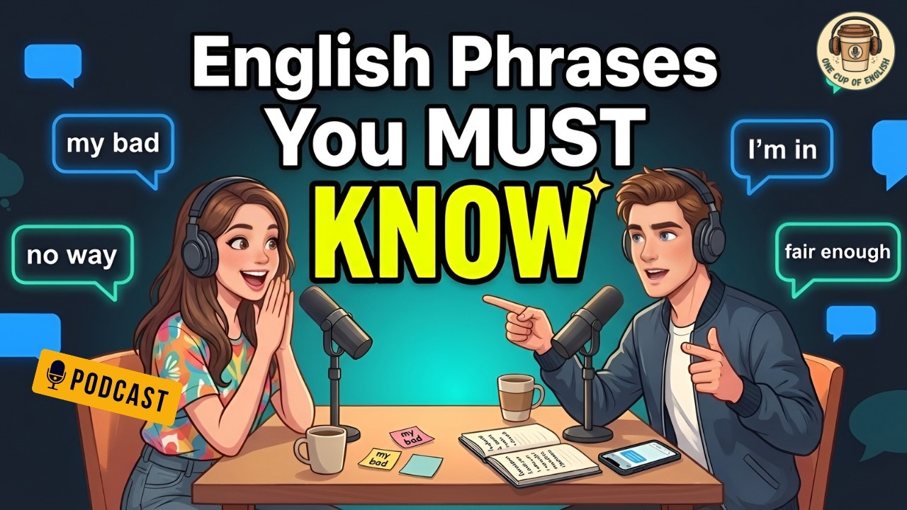 English Conversation Podcast: Learn Real English & Speak Naturally (20+ Everyday Phrases)