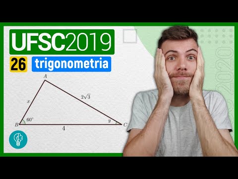 26 VESTIBULAR UFSC 2019/2 - TRIGONOMETRIA - Considere o triângulo a seguir. Se e representam