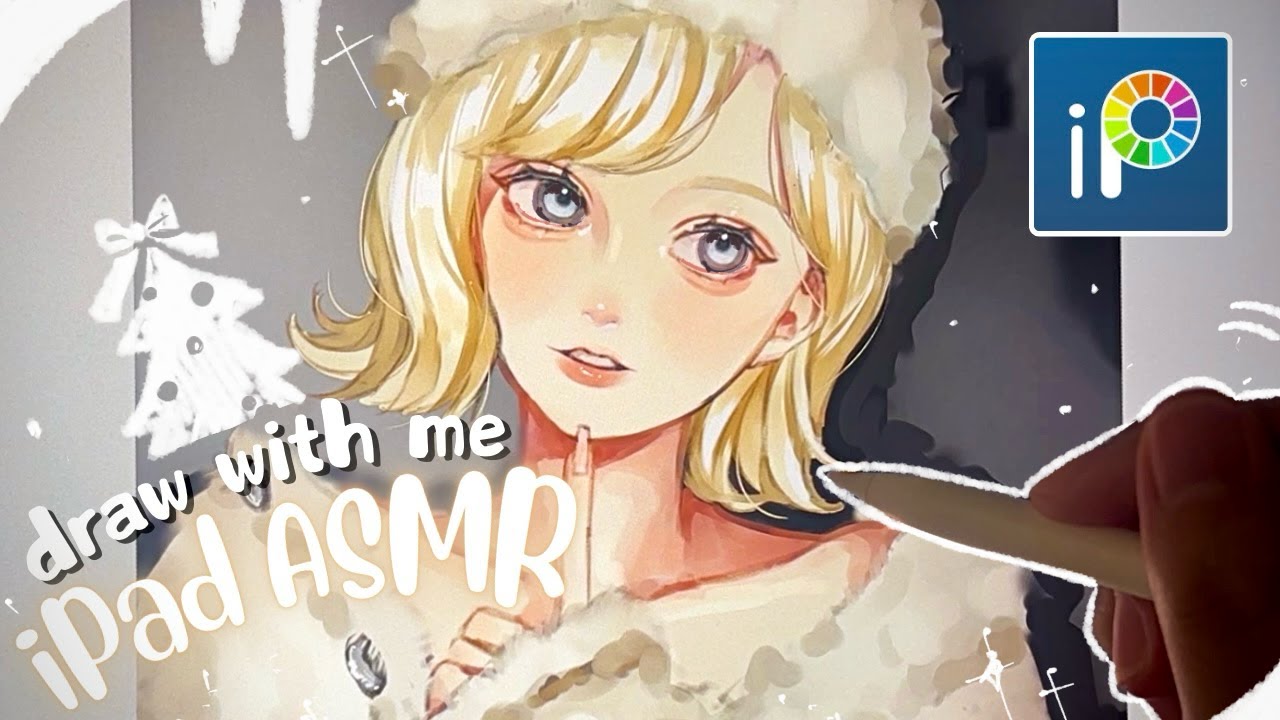 draw with me❄️☃️￤iPad  ASMR ￤digital art🎨 ￤ibis paint