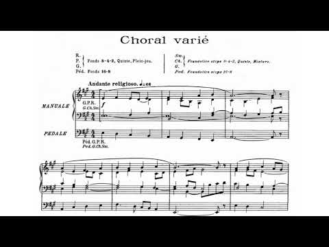 Maurice Duruflé - Choral Varié sur le thème du Veni Creator Op.4 (Score Video)