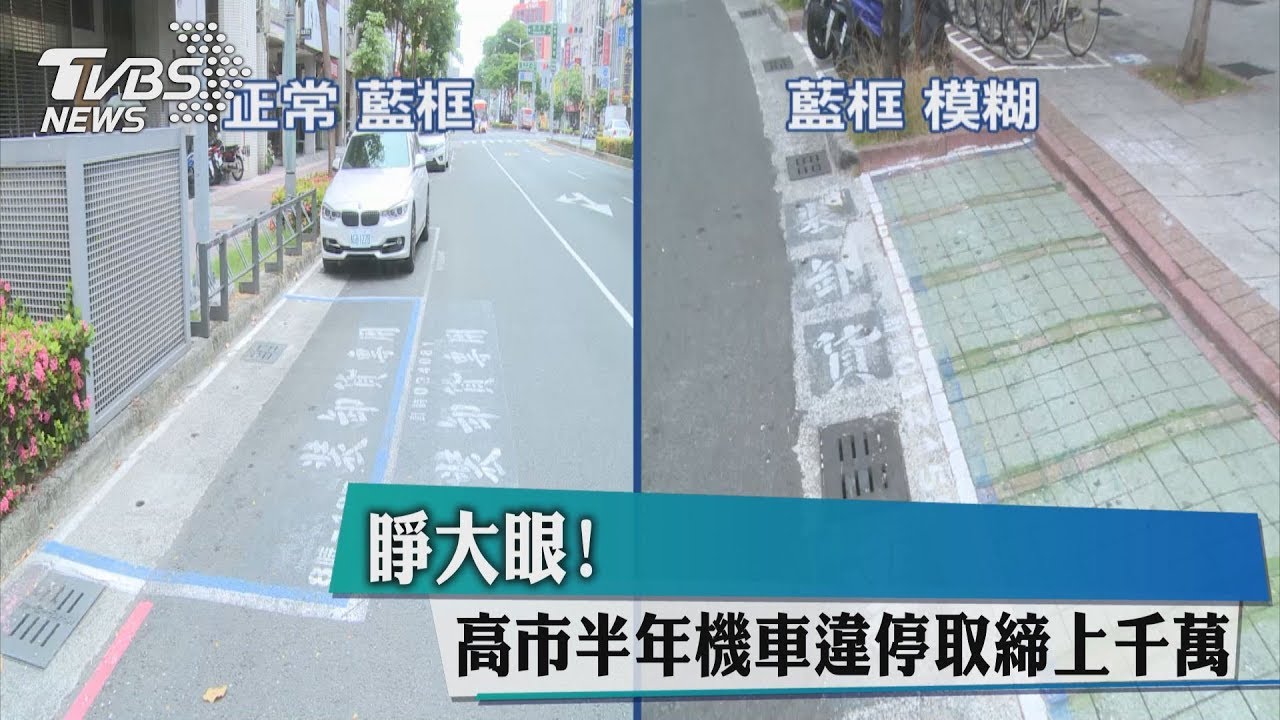 睜大眼! 高市半年機車違停取締上千萬